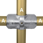 Aluminum Fitting Type L26 - Two Socket Cross