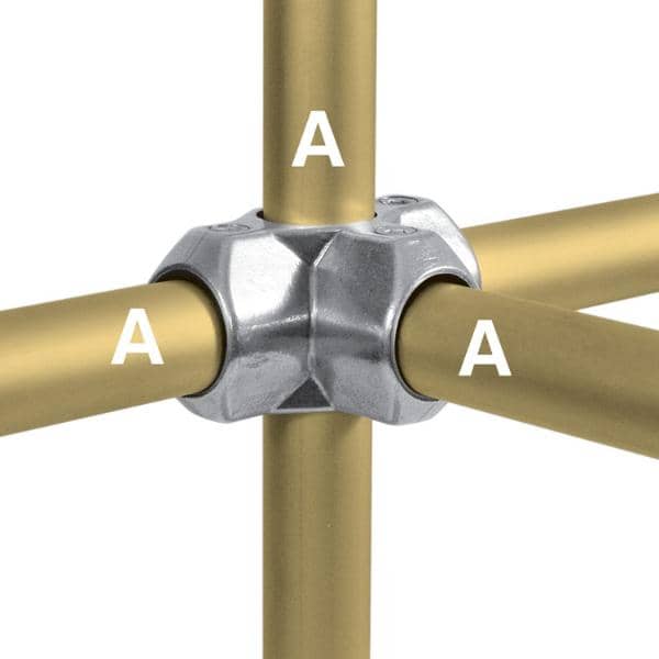 Aluminum Fitting Type L35 - Three Socket Cross