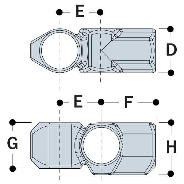 Type L46 - Combination Socket Tee and Crossover – Safety Rail Source