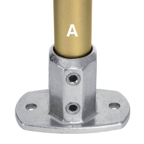 Aluminum Fitting Type L62 - Standard Railing Flange