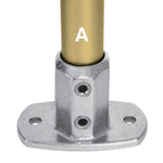Aluminum Fitting Type L62 - Standard Railing Flange